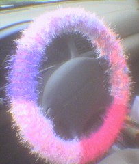 Furry, Fuzzy Steering Wheel Cover