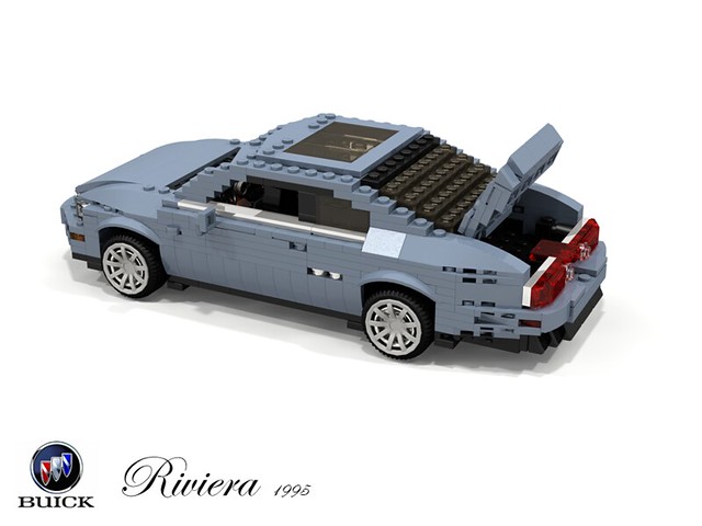 auto usa car america buick model gm riviera lego stuck general render motors 1995 gen luxury coupe challenge 92 1990s 8th 90s cad lugnuts supercharged povray fullsize moc ldd miniland mkviii lego911 personalcoupe stuckinthe90s