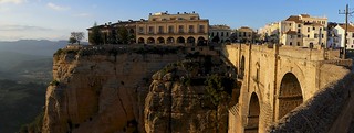 Ronda, Spain - panoramic view over the town from the 'Puento Nuevo'