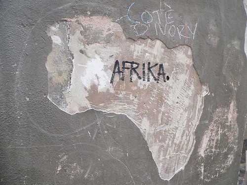 Africa map from Ivory Coast