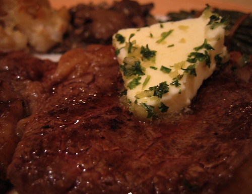 Steak with Anchovy Butter