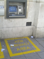 ATM Privacy Area, by Cackhanded. CC via Flickr