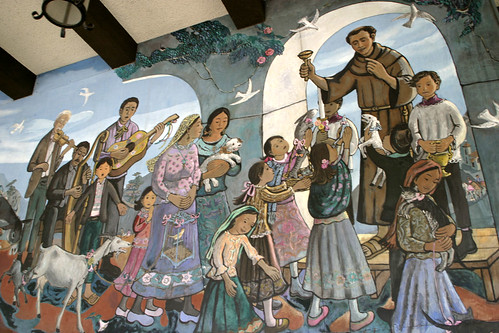Olvera Street Mural "Blessing of the Animals"