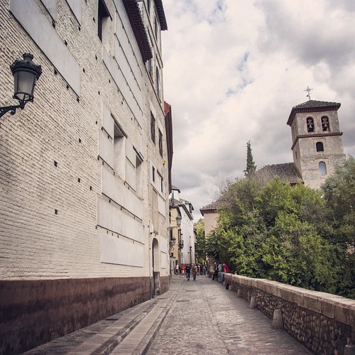 2012     #Travel #Memories #Throwback #2012 #Autumn #Granada #Spain    ... #Street #Wall #Church #Albaicin ©  Jude Lee