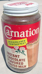 Carnation Chocolate Malted Milk, 1950's