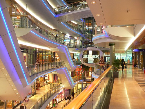 Düsseldorf futuristic shopping architecture
