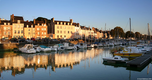 Vannes marina, pictured as the sun goes down. Photo: Grant Matthews