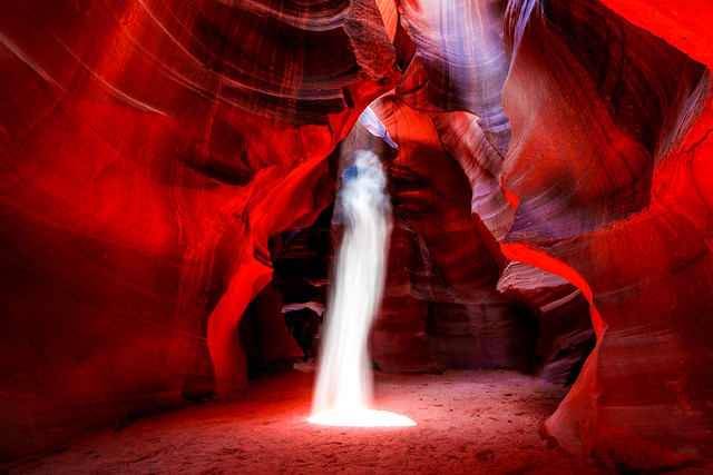 Nikon D810 Photos Ghosts & Lightbeams Red Sandstone Upper Antelope Canyon Slot Canyons Page Arizona!  Dr. Elliot McGucken Fine Art Photographer