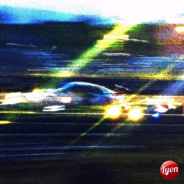 Racing into the night here at the the 24 Hour Race here at LE MANS 2015. Image taken at the end of the Mulsanne Straight before heading off to Arnarge. #welcomechallenges #audi #24Hours #LeMans2015 #lesarthe #racing #enduranceracing #audiracing #eventphot
