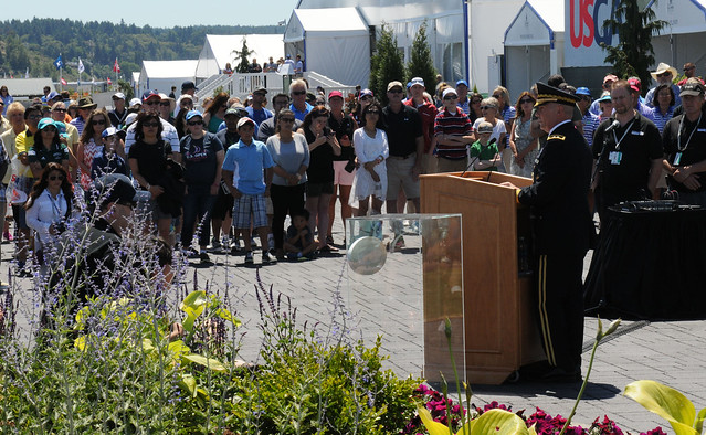 I Corps participates in the U.S. Open, Opening Ceremony