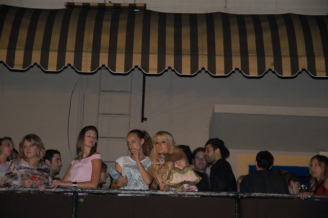 Paris Hilton & Bijou Philips on Spider Balcony