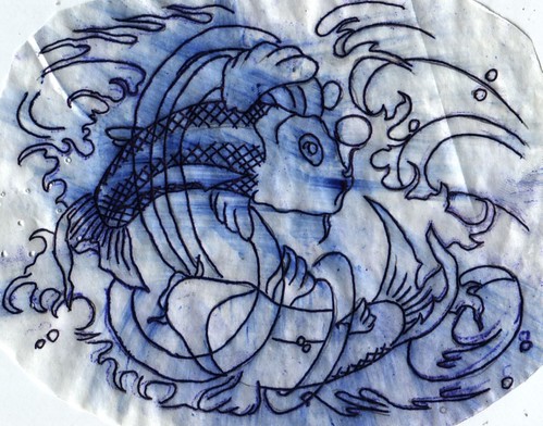A sketch of pisces designs tattoo