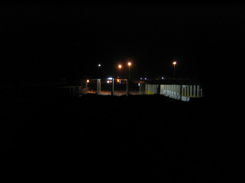 Jordanian border at night