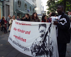 anti-racist protest in Germany
