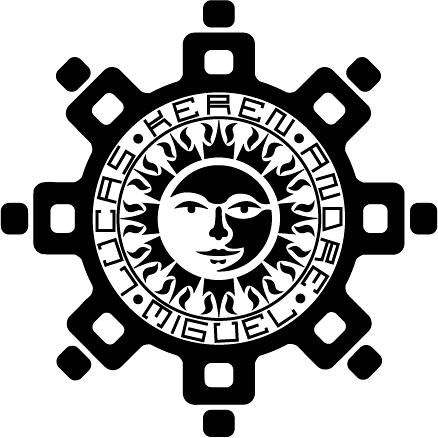 This is a tattoo that I designed for myself, it incorporates aztec, mayan 