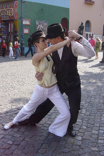 Being a tourist (but I danced with this guy for real!) by Dona Juanita