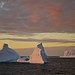 sunset in antarctica