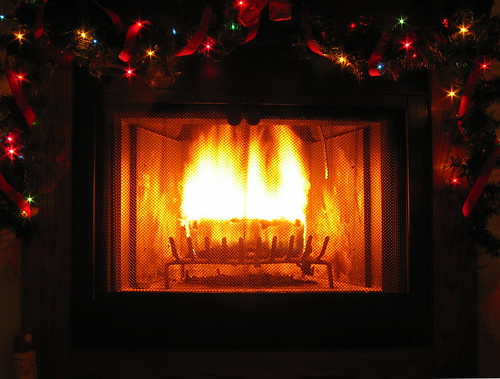 Christmas on fire