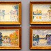 Four paintings of the Seine by Paul Signac