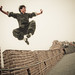 Geeks On A Plane resident Tai Chi & Kung Fu master on great wall of China