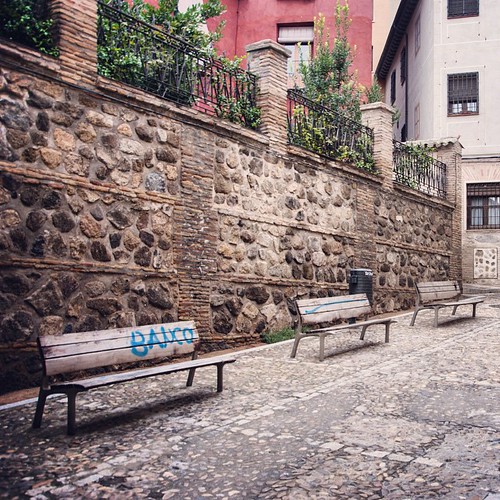 2012     #Travel #Memories #Throwback #2012 #Autumn #Toledo #Spain    ...  #Old #City #Town #Back #Street #Empty #Space #Bench ©  Jude Lee