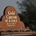 Gold Canyon RV & Golf Resort sign