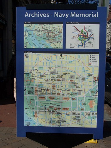 Wayfinding Sign, Archives - Navy Memorial Subway Map (outside)