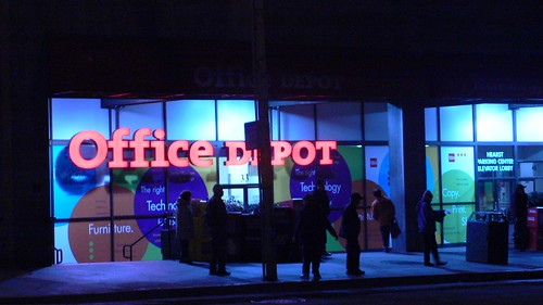 Office Depot (in the very early morning)