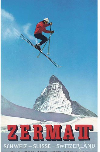 Vintage Zermatt poster por IanL.