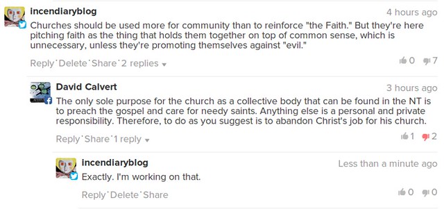 Comments About The Community And The Church