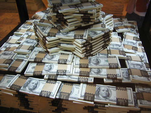 a mountain of money