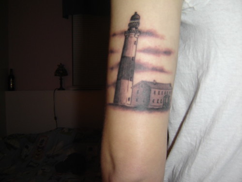 lighthouse tattoo. Montauk Lighthouse Tattoo