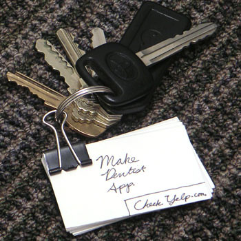The Hipster PDA Keychain