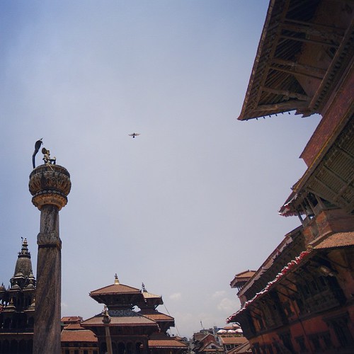   ... 2009   ... #Travel #Memories #2009 #Patan #Kathmandu #Nepal    ...     #Temple #Pagoda #Roof #Monument #Statue #Sky #Bird ©  Jude Lee