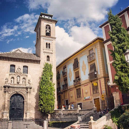 2012     #Travel #Memories #Throwback #2012 #Autumn #Granada #Spain    ... #Plaza #Square #Church #Bell #Tower ©  Jude Lee