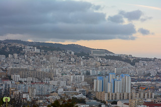Alger, La Blanche, vue depuis le promontoire du Monument au Martyr