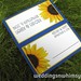 Navy Blue & Yellow Sunflower Custom Wedding Place Cards / Escort Cards <a style="margin-left:10px; font-size:0.8em;" href="http://www.flickr.com/photos/37714476@N03/19644224721/" target="_blank">@flickr</a>