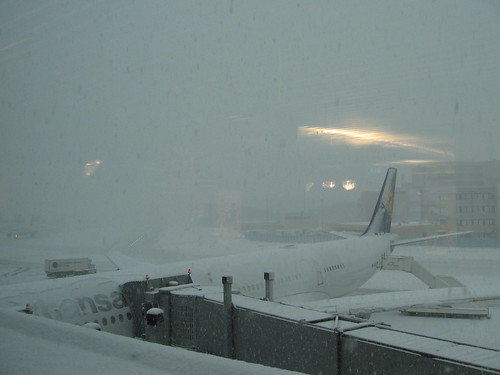 Snowed in @ Frankfurt Airport