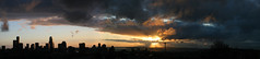 Seattle Sunset Panorama from the Roof