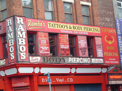  Rambo's tattoo parlour, Manchester 