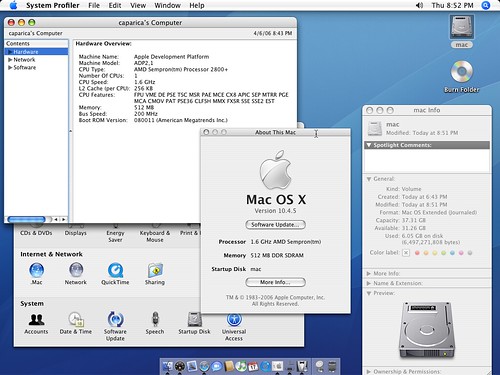 Mac OS X rodando em uma máquina AMD