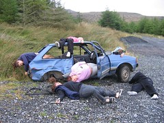 Car wreck Donegal