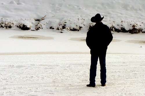 Cowboy on the Snow