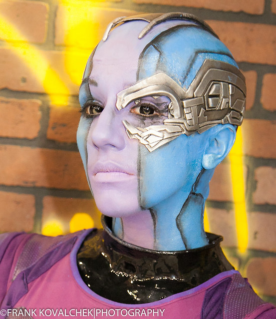 Nebula, from GUARDIANS OF THE GALAXY, portrayed by Amber Skies Cosplay