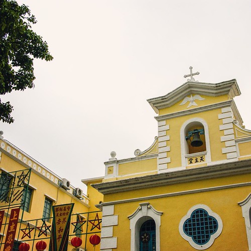    ...     #Travel #Memories #Throwback #Winter #Macau #China        ... #Coloane #Village #Old #Church #Chapel of St. Francis Xavier #Yellow #Building ©  Jude Lee