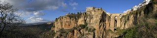 Ronda, Spain - panoramic view of the gorge