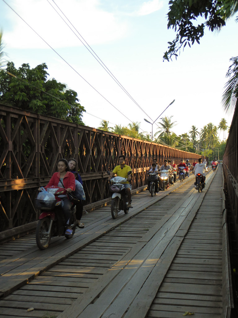 the old bridge in Luang Prabang