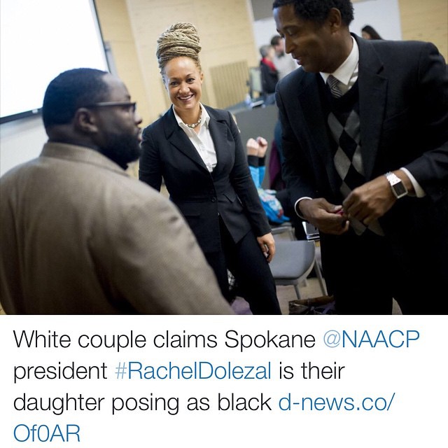 Thoughts on this? NAACP leader, Rachel Dolezal posing as Black but really is white. And her parents ousted her. The topic is really ironic but if no major crime was committed, Im not fussing. BUT years ago, it was a crime for Blacks to pose as white -
