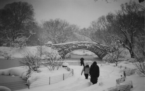 Central Park Snowy Bridge 2006