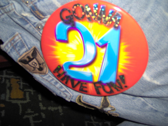 21st Birthday Badge